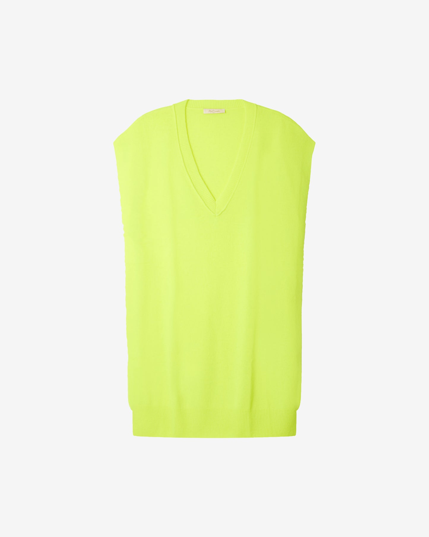 Poncho Neko - Jaune : Délicat poncho en cachemire jaune fluo Mes Demoiselles