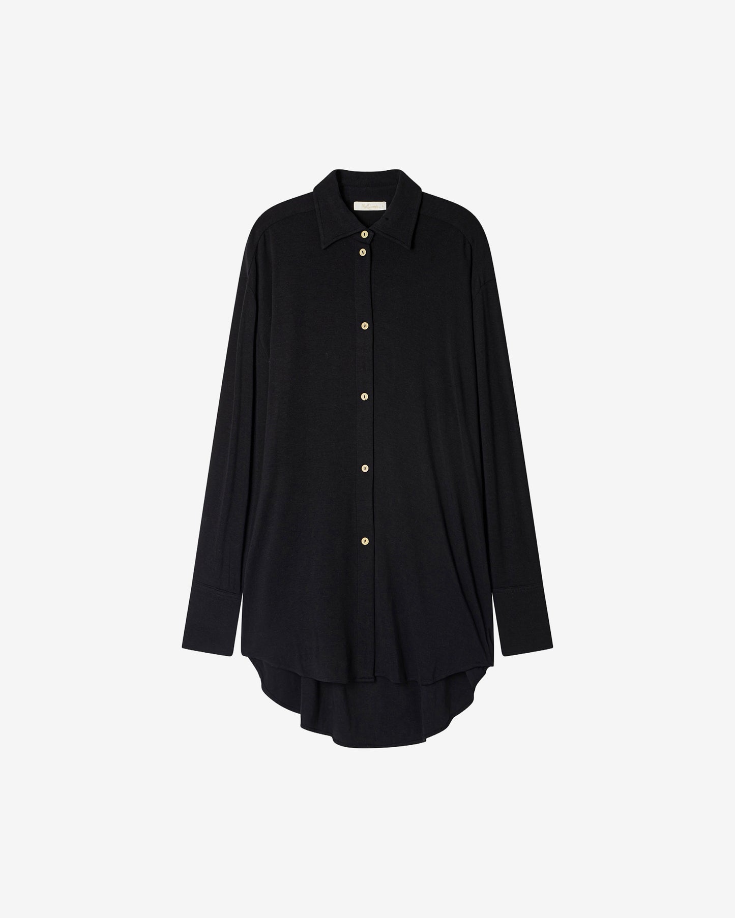 Chemise Inaza - Noir : Chemise souple noire oversize Mes Demoiselles