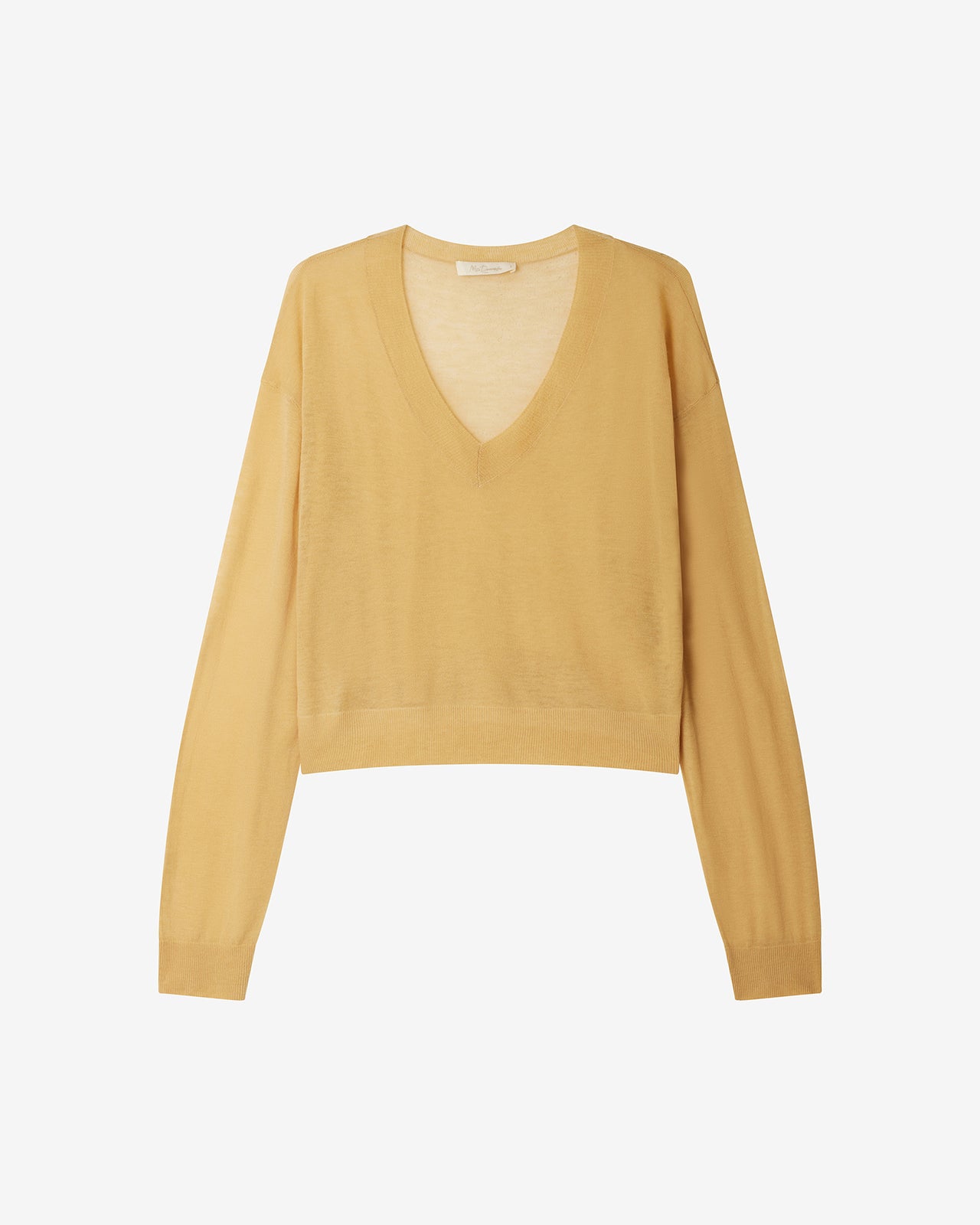 Pull Smurf - Jaune : Petit pull jaune en maille superfine Mes Demoiselles - Image 7