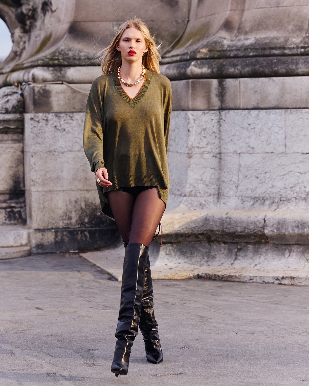 Moonie Sweater - Khaki - Image 6