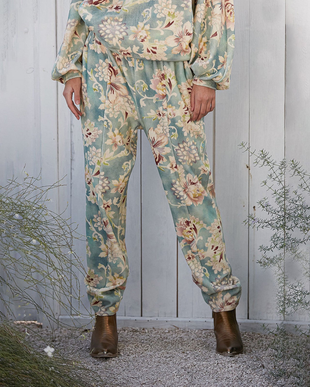 Pantalon Kaana  Imprimé aqua | Mes Demoiselles Paris - Image 3