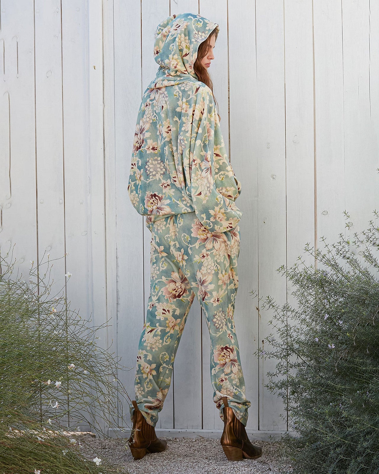 Pantalon Kaana  Imprimé aqua | Mes Demoiselles Paris - Image 4