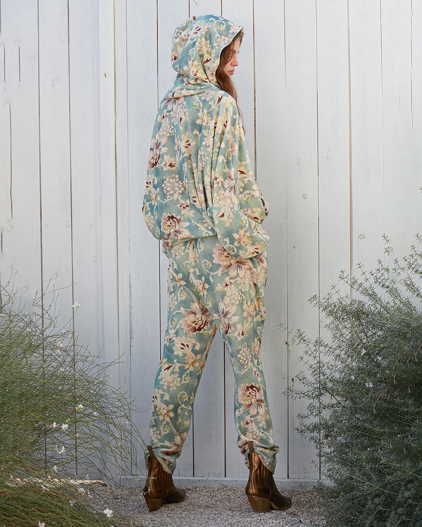 Pantalon Kaana  Imprimé aqua | Mes Demoiselles Paris