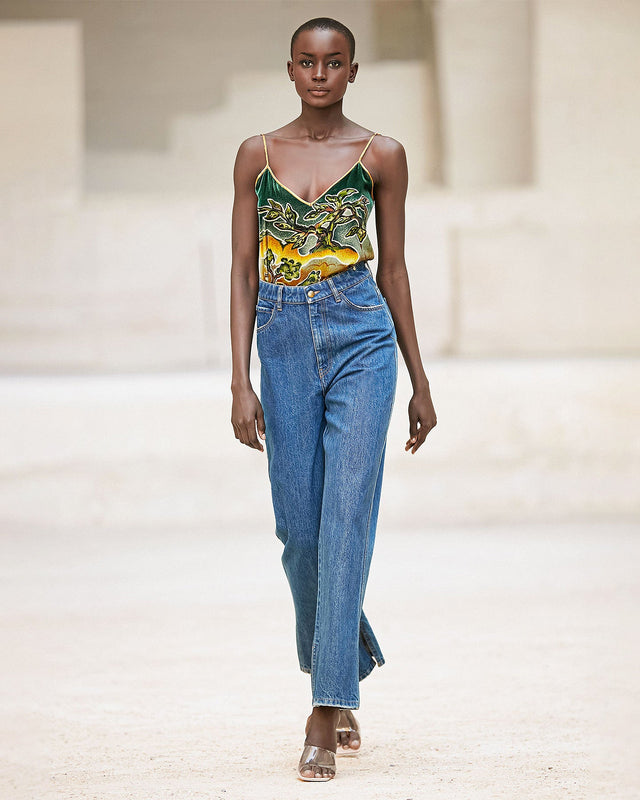 Pantalon Mes stylish  Indigo | Mes Demoiselles Paris - Image 1
