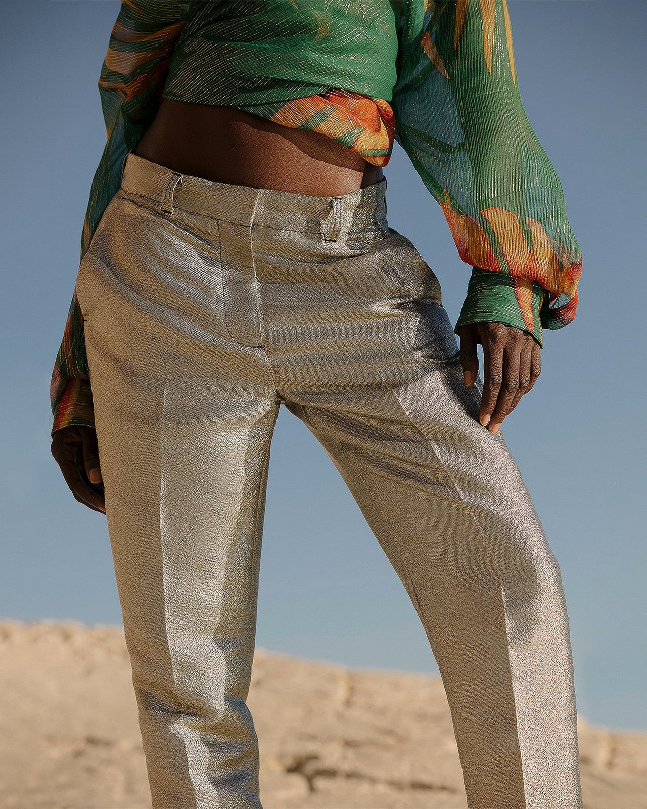 Pantalon Sanders  Argent | Mes Demoiselles Paris - Image 5