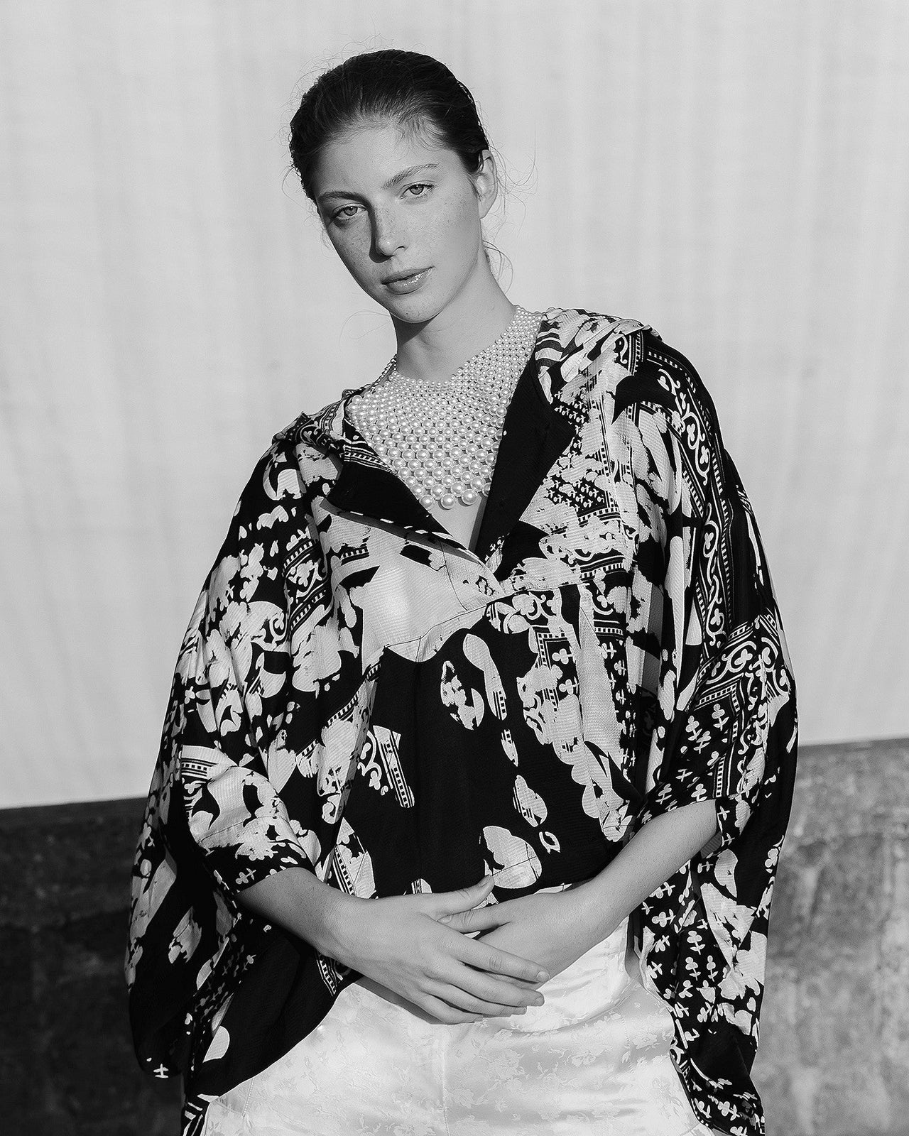 Sweat Waddine - Noir : Pull en viscose tramée noir et écru Mes Demoiselles - Image 5