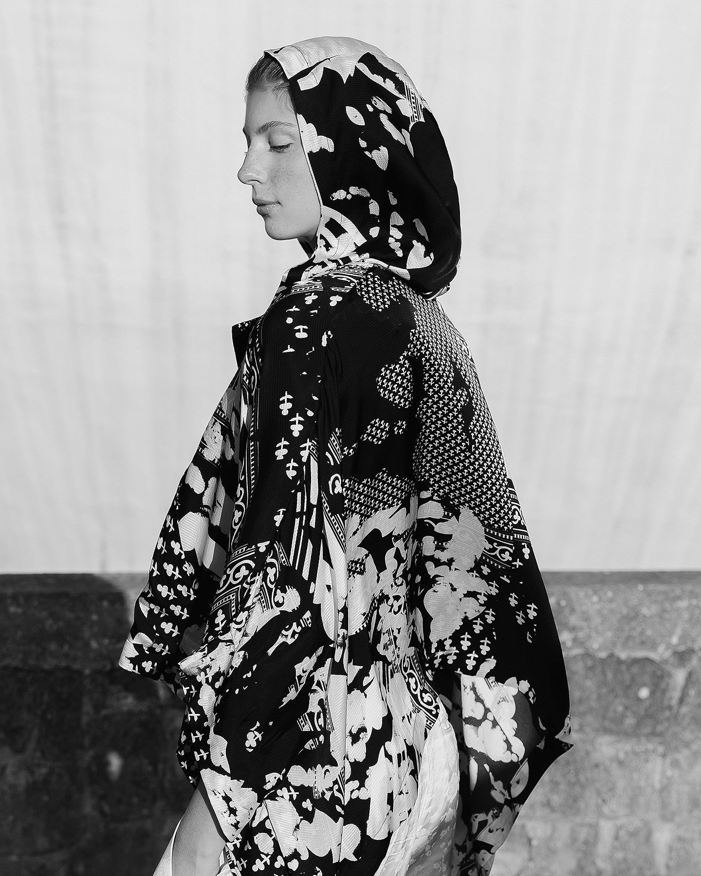 Sweat Waddine - Noir : Pull en viscose tramée noir et écru Mes Demoiselles