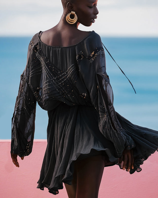 Robe Anna  Noir | Mes Demoiselles Paris - Image 3