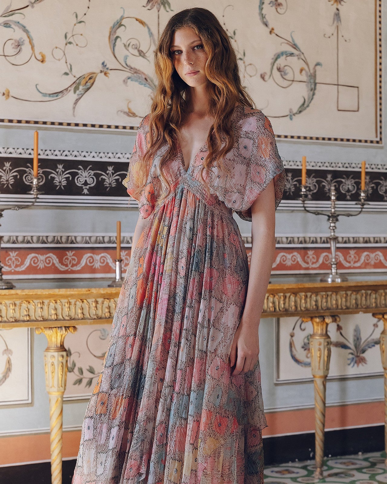 Robe Ormay - Rose : Robe longue féminine en viscose crinkled Mes Demoiselles - Image 6