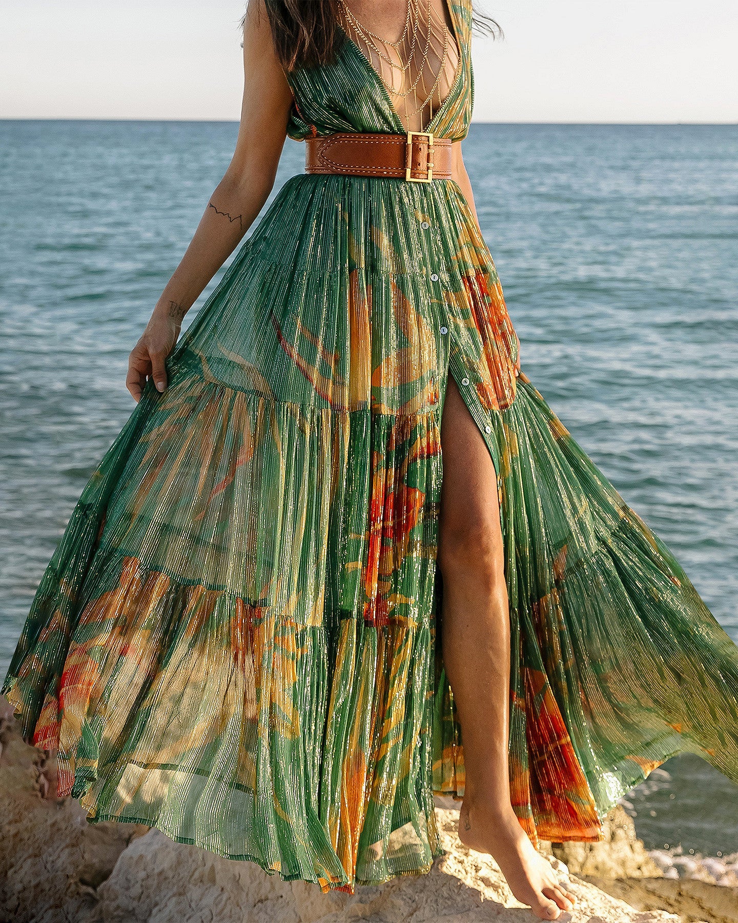 Robe Prisca  Imprimé palmier | Mes Demoiselles Paris