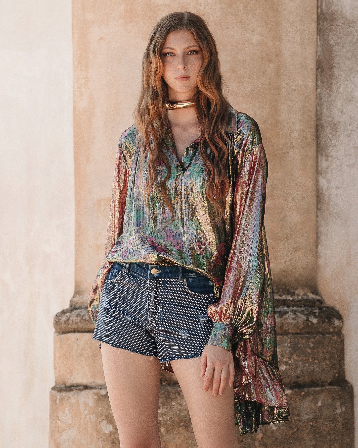 Mini short en micro strass - Jupes & shorts Mes Demoiselles