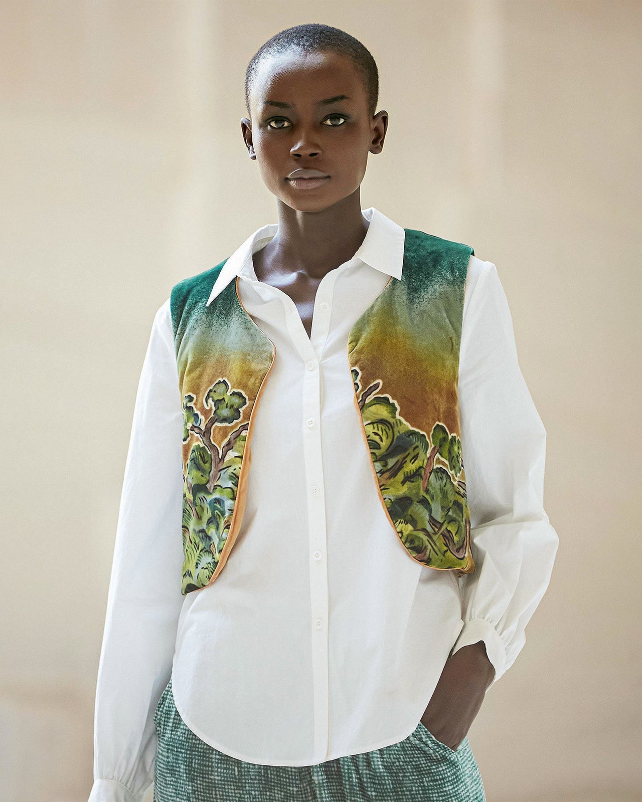 Veste Betula  Imprimé vert | Mes Demoiselles Paris - Image 1