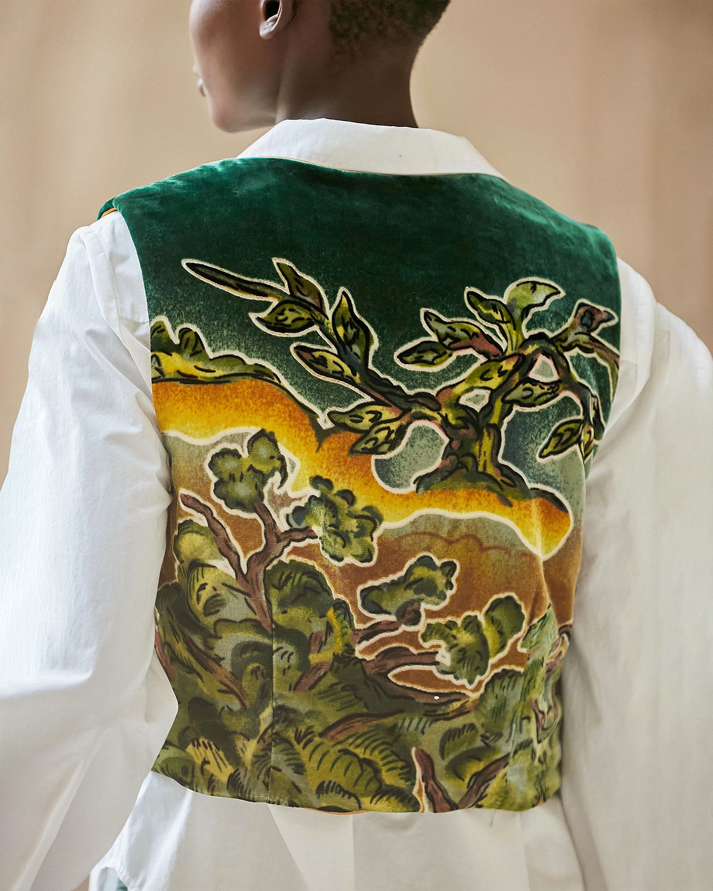 Veste Betula  Imprimé vert | Mes Demoiselles Paris