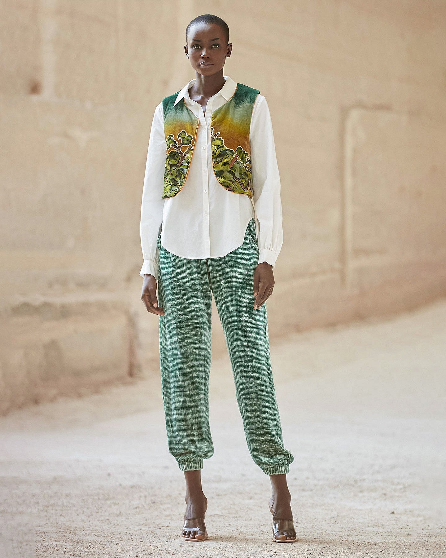 Veste Betula  Imprimé vert | Mes Demoiselles Paris